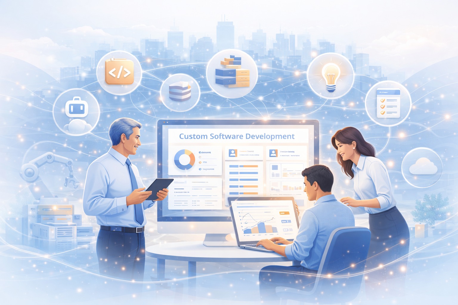 Custom software development services by Techril